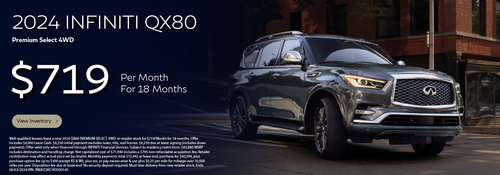 2024 INFINITI QX80 Premium Select AWD May 