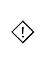 Black hazard sign icon