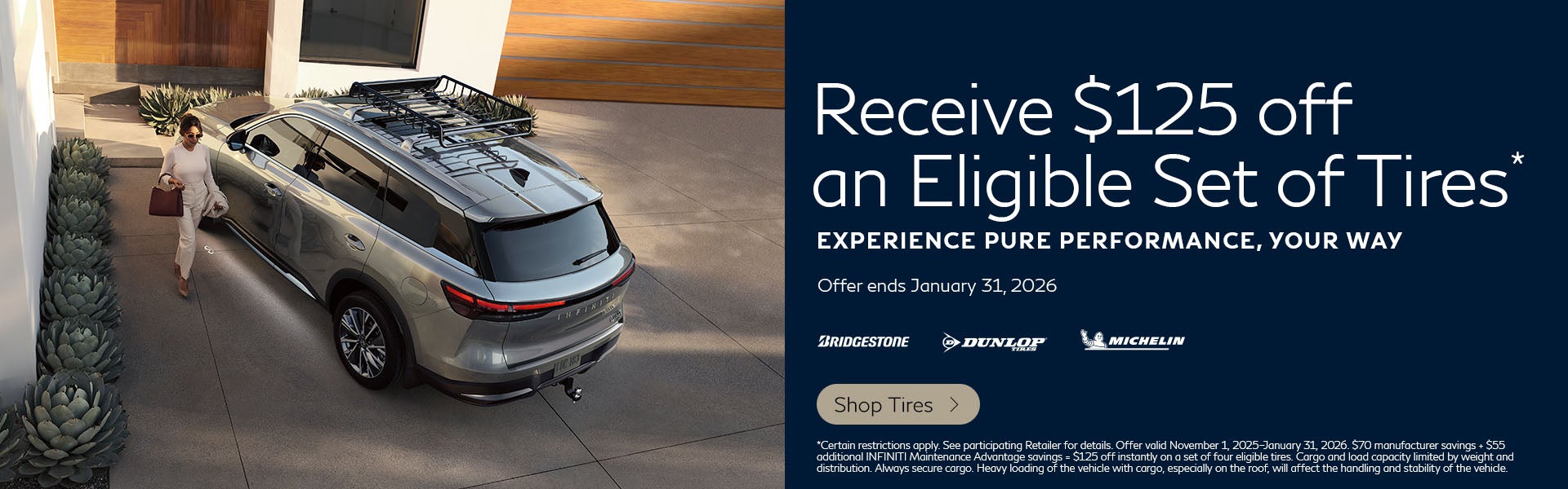 Receive $125 Off on Eligible Tires