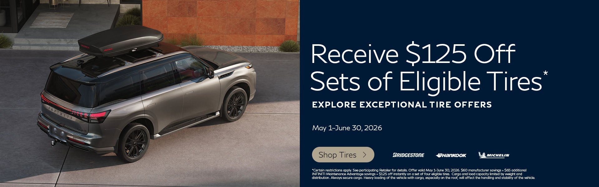 SD INFINITI Tire Offer 